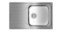 Кухонная мойка UNIVERSE 50 T-XP 1B 1D MAX POLISHED